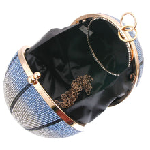 Load image into Gallery viewer, Blue Rhinestone Basketball Clutch
